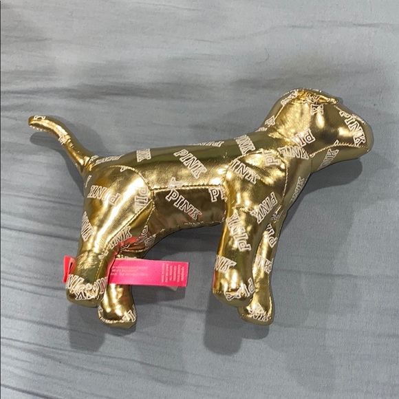 Victoria’s Secret PINK Gold Metallic Dog - Picture 3 of 4